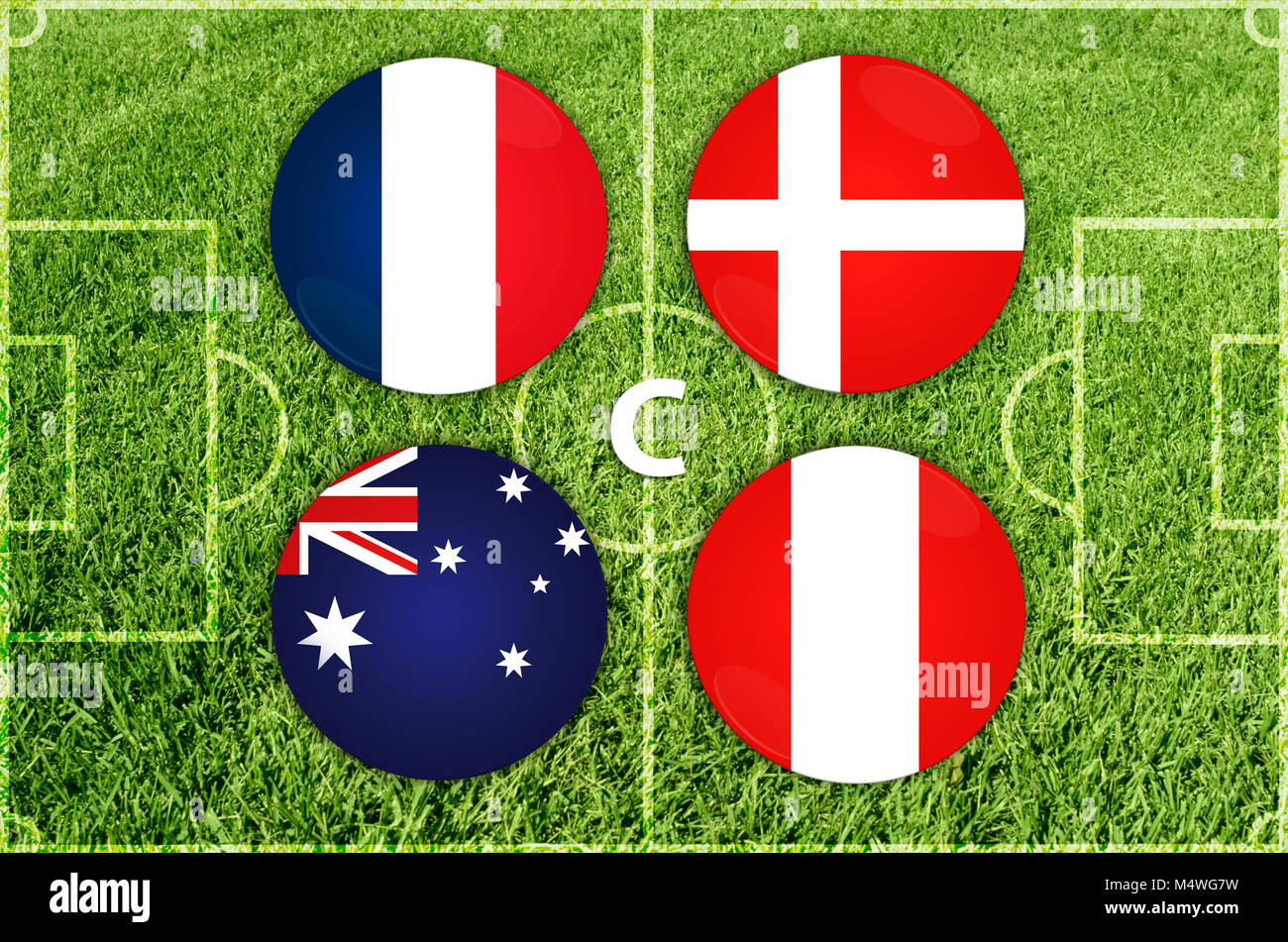 Coppa di calcio in Russia 2018 Foto Stock