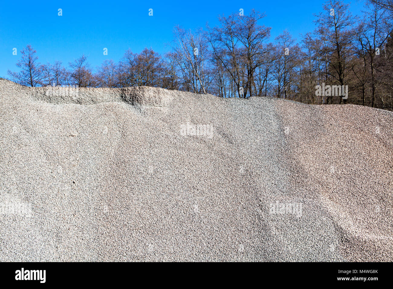 Il pietrisco, aprire cast mining Foto Stock