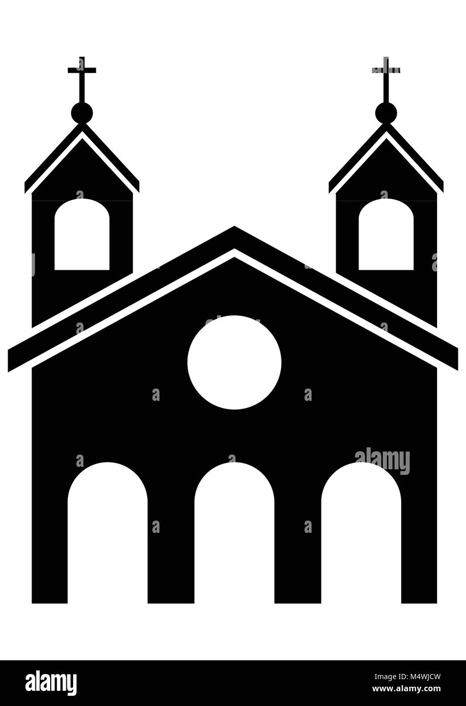 Chiesa illustrazione vettoriale Illustrazione Vettoriale