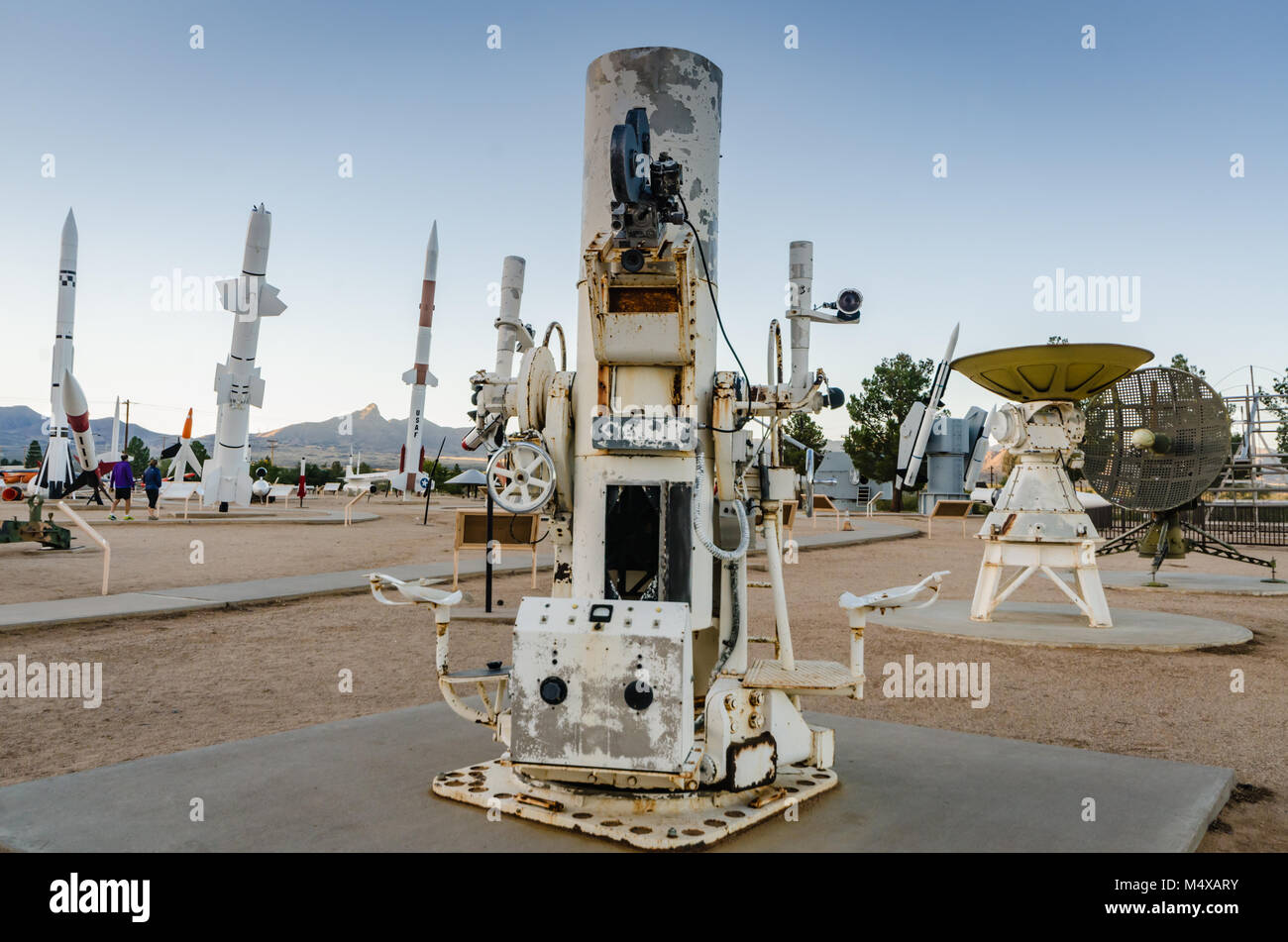 La Igor è un telescopio di tracking progettato per fornire documentazioni fotografiche di le prestazioni del missile, come atteggiamento, intercettare miss-distanza. Foto Stock