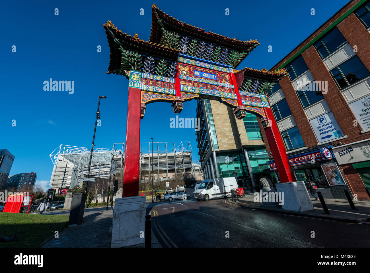 Chinatown, Newcastle upon Tyne, Regno Unito Foto Stock