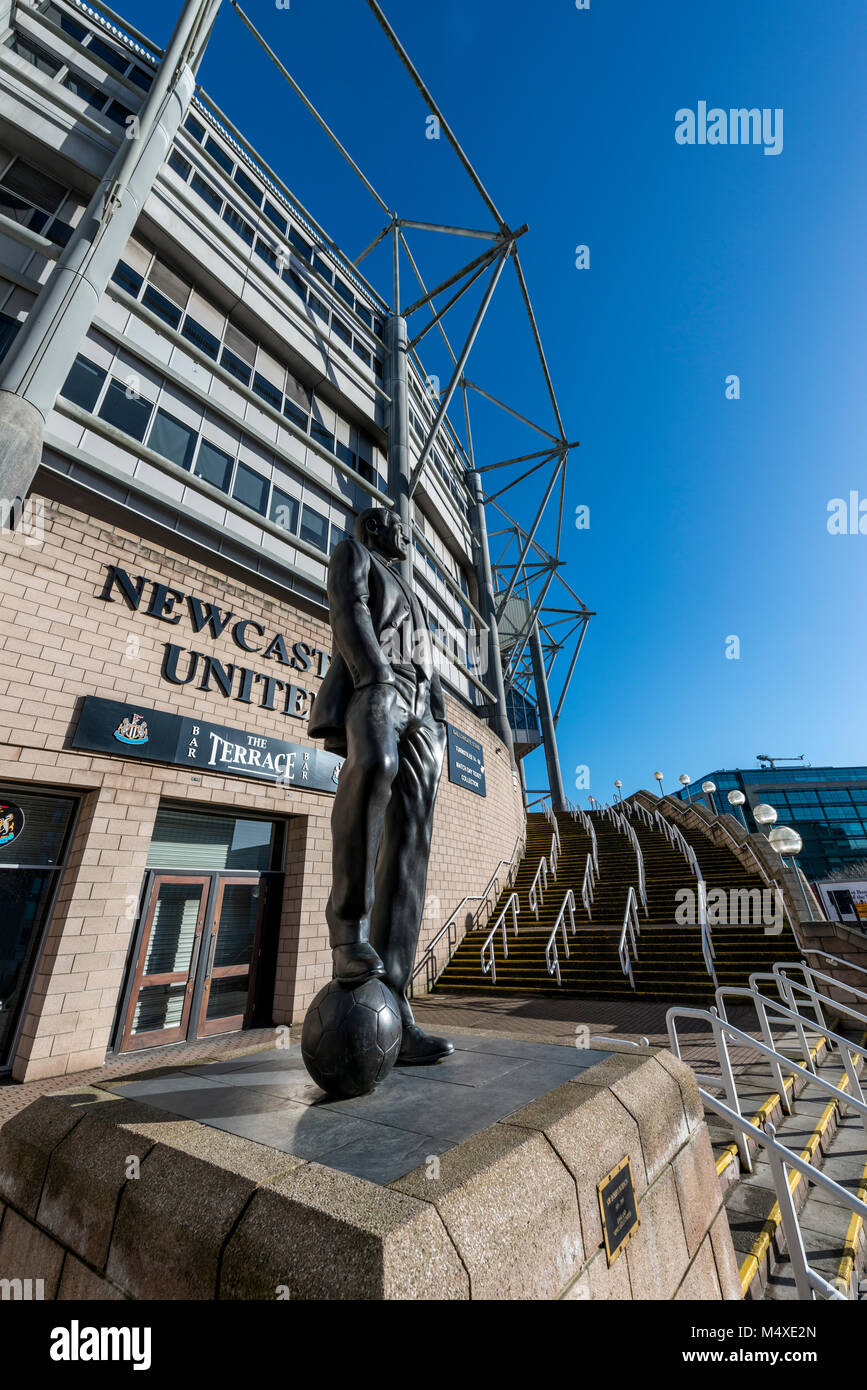 La Newcastle United Football Ground, Newcastle upon Tyne, Regno Unito Foto Stock