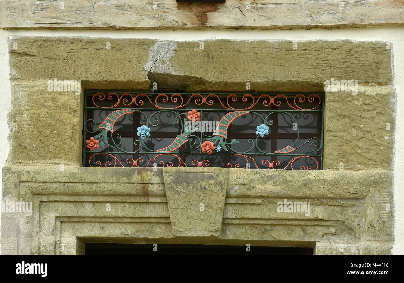 Cornicione; ornamento; Foto Stock