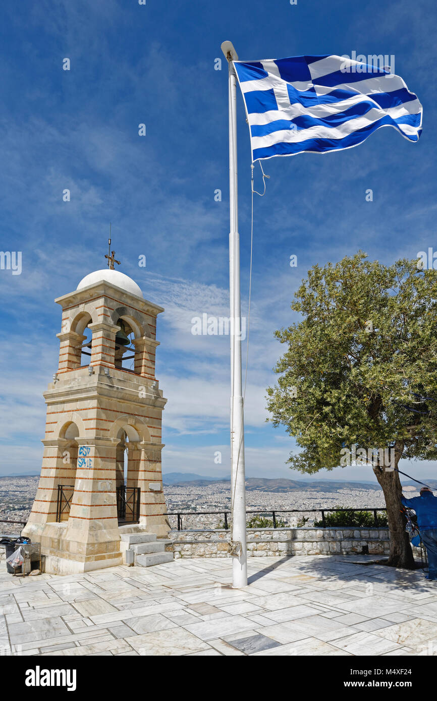 Bandiera della Grecia Foto Stock