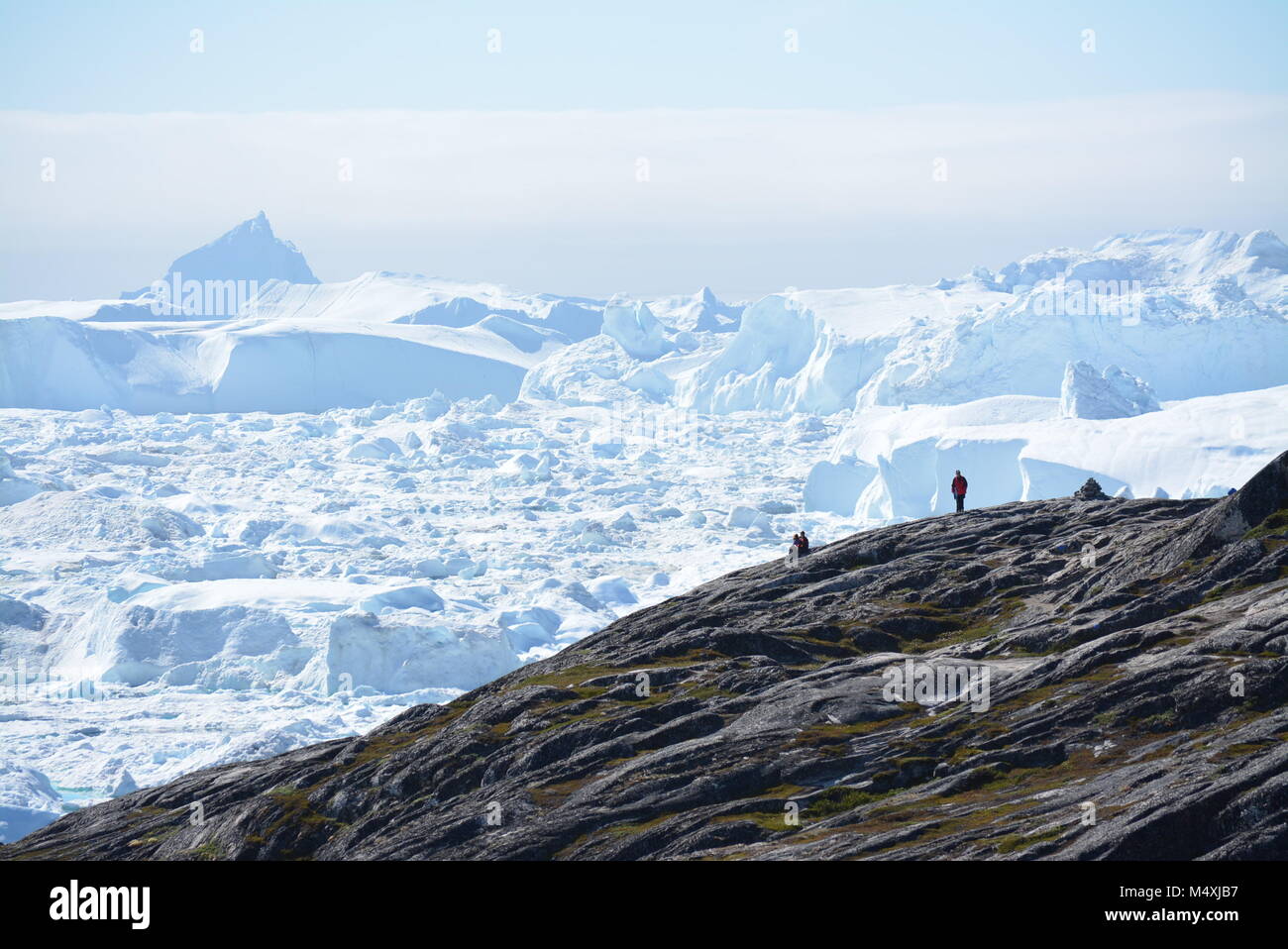 Bella iceberg in Groenlandia Ilulissat Disko Bay Foto Stock