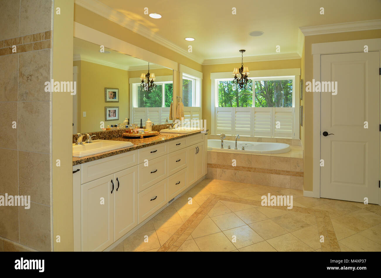 Casa Tradizionale Design & decor interno nel nord-ovest del Pacifico (USA) Foto Stock