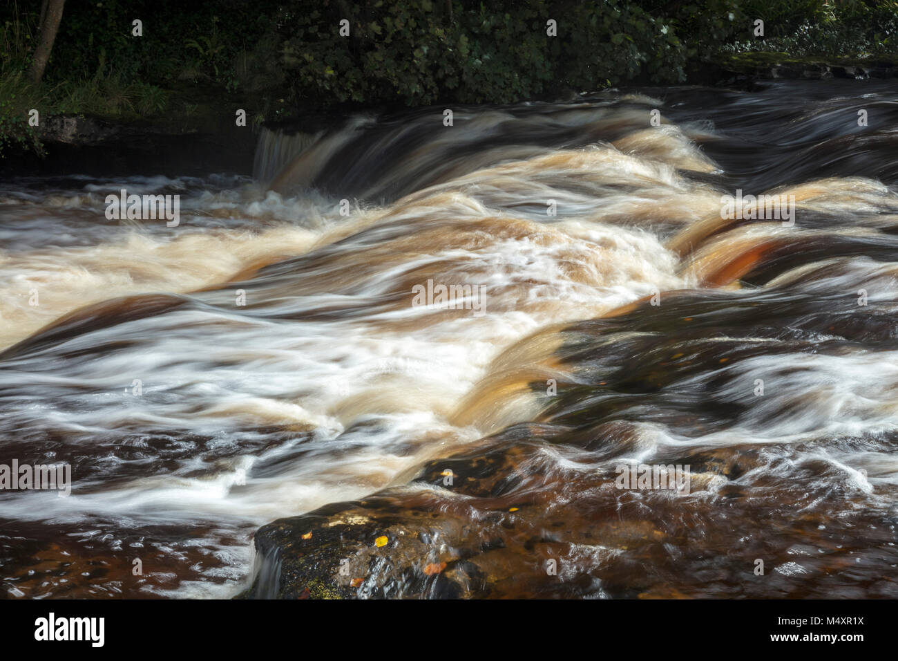 Rapide sul fiume Easky, nella contea di Sligo, Irlanda. Foto Stock