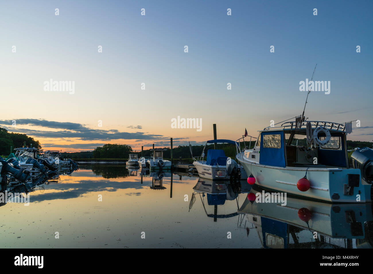 Marina   Westbrook, Connecticut, Stati Uniti d'America Foto Stock