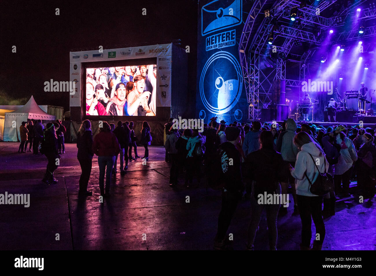 Le impronte 27. Open air di Zofingen Foto Stock