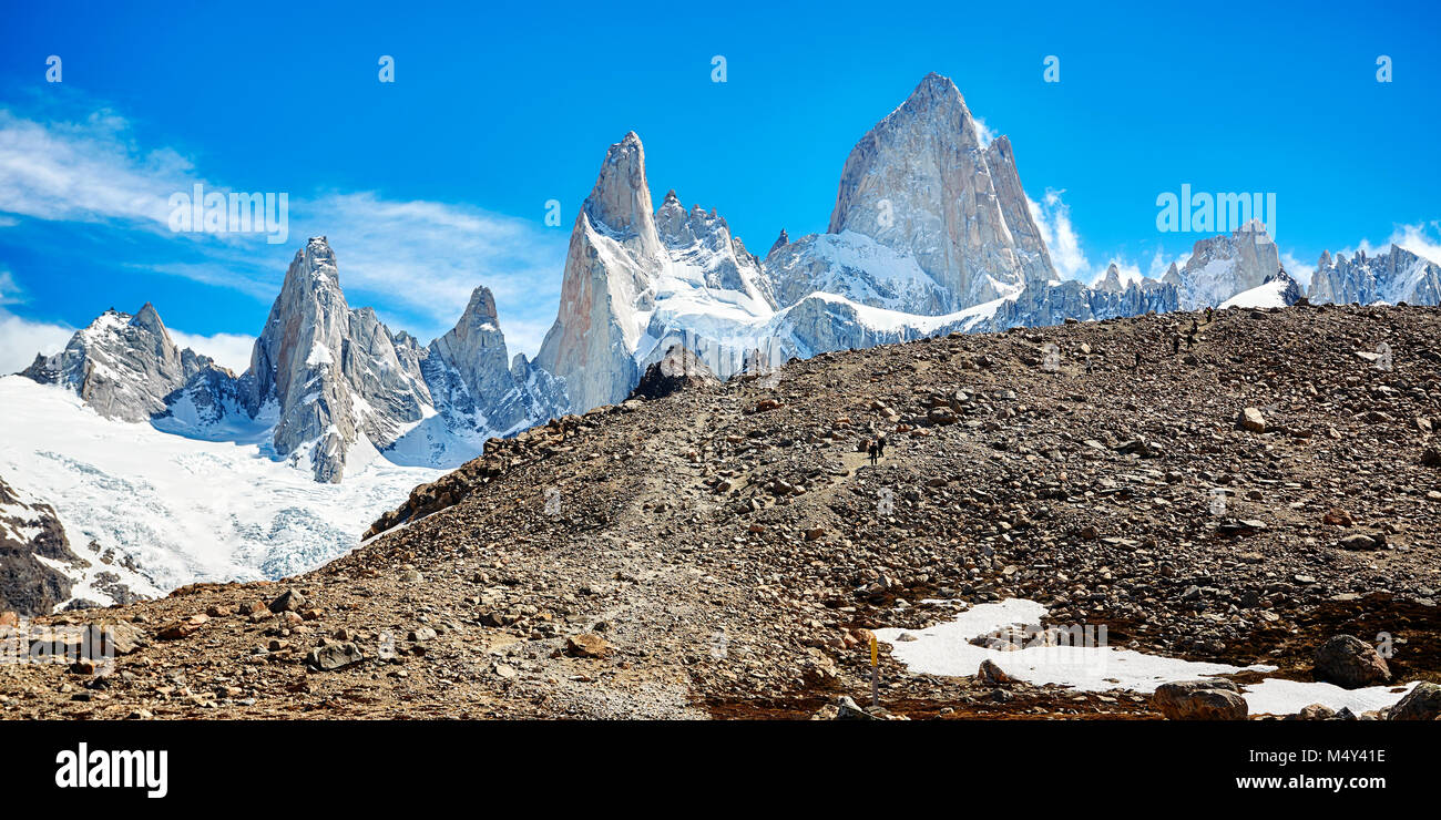 Fitz Roy Mountain Range, parco nazionale Los Glaciares, Argentina. Foto Stock Fitz Roy Mountain Range, parco nazionale Los Glaciares, Argentina. Foto Stock