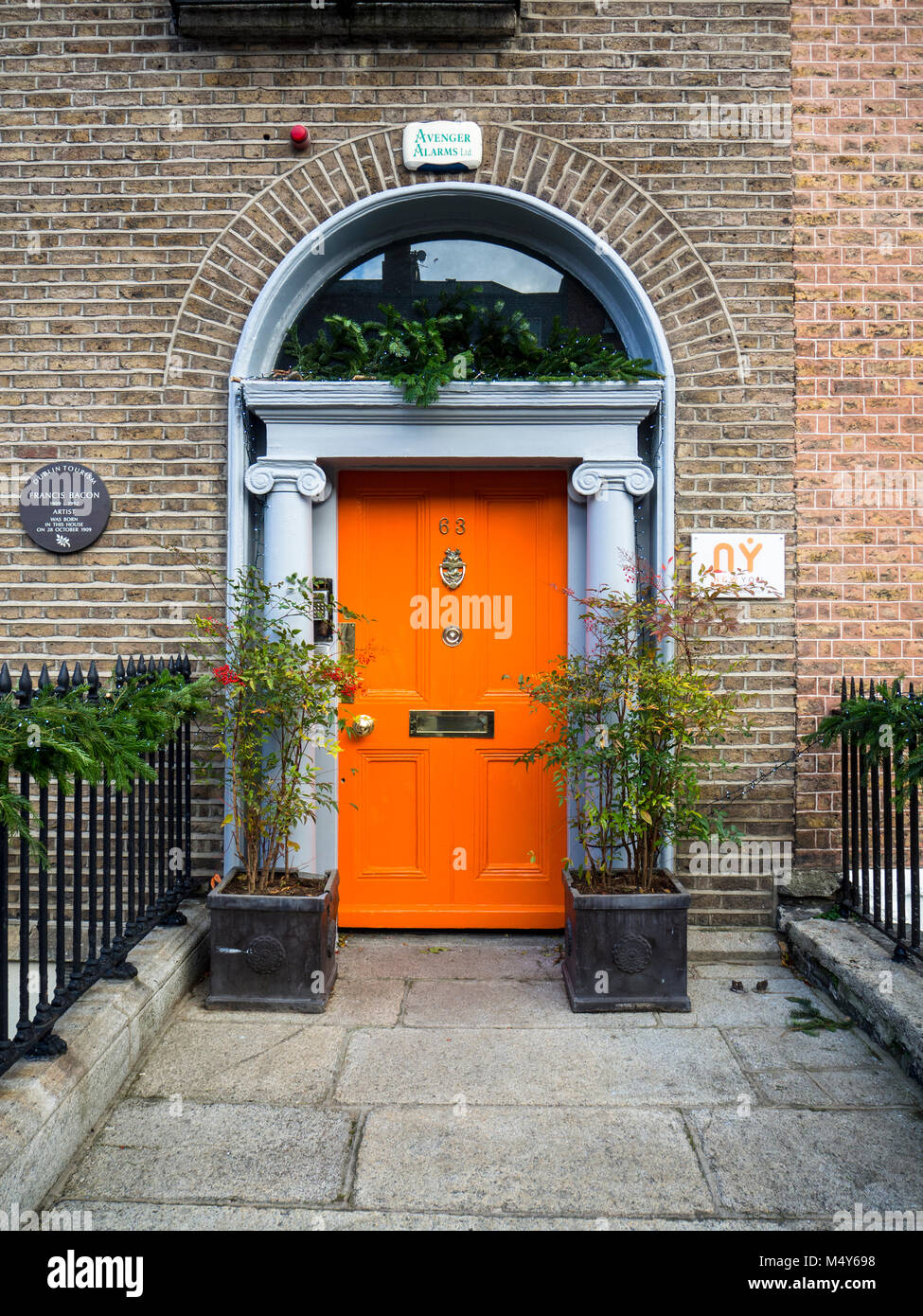 Porte georgiane, Dublino, Irlanda Foto Stock