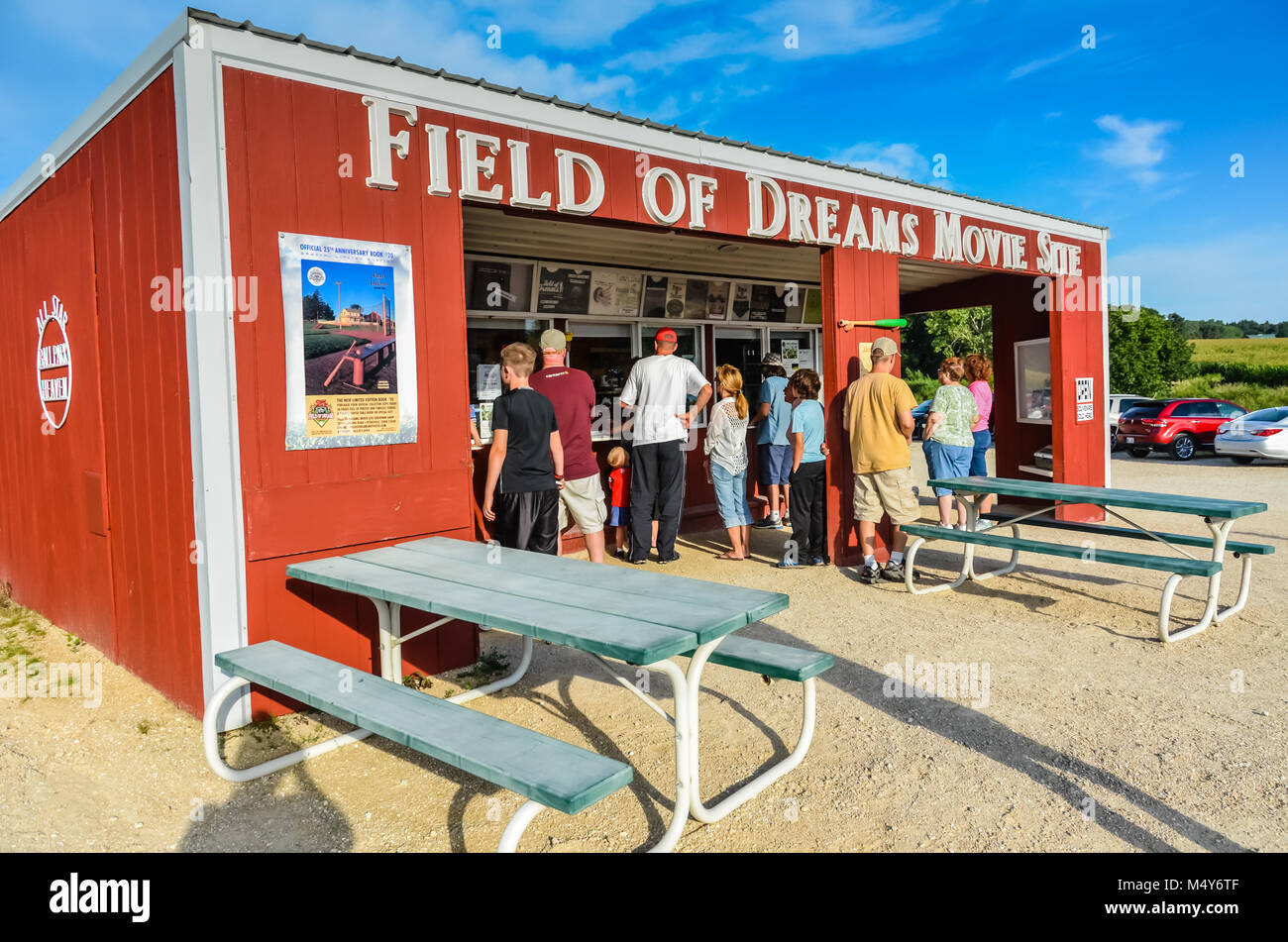 Il campo dei sogni è un campo di baseball e la cultura pop attrazione turistica costruita originariamente per il film con lo stesso nome. È nella contea di Dubuque, ho Foto Stock