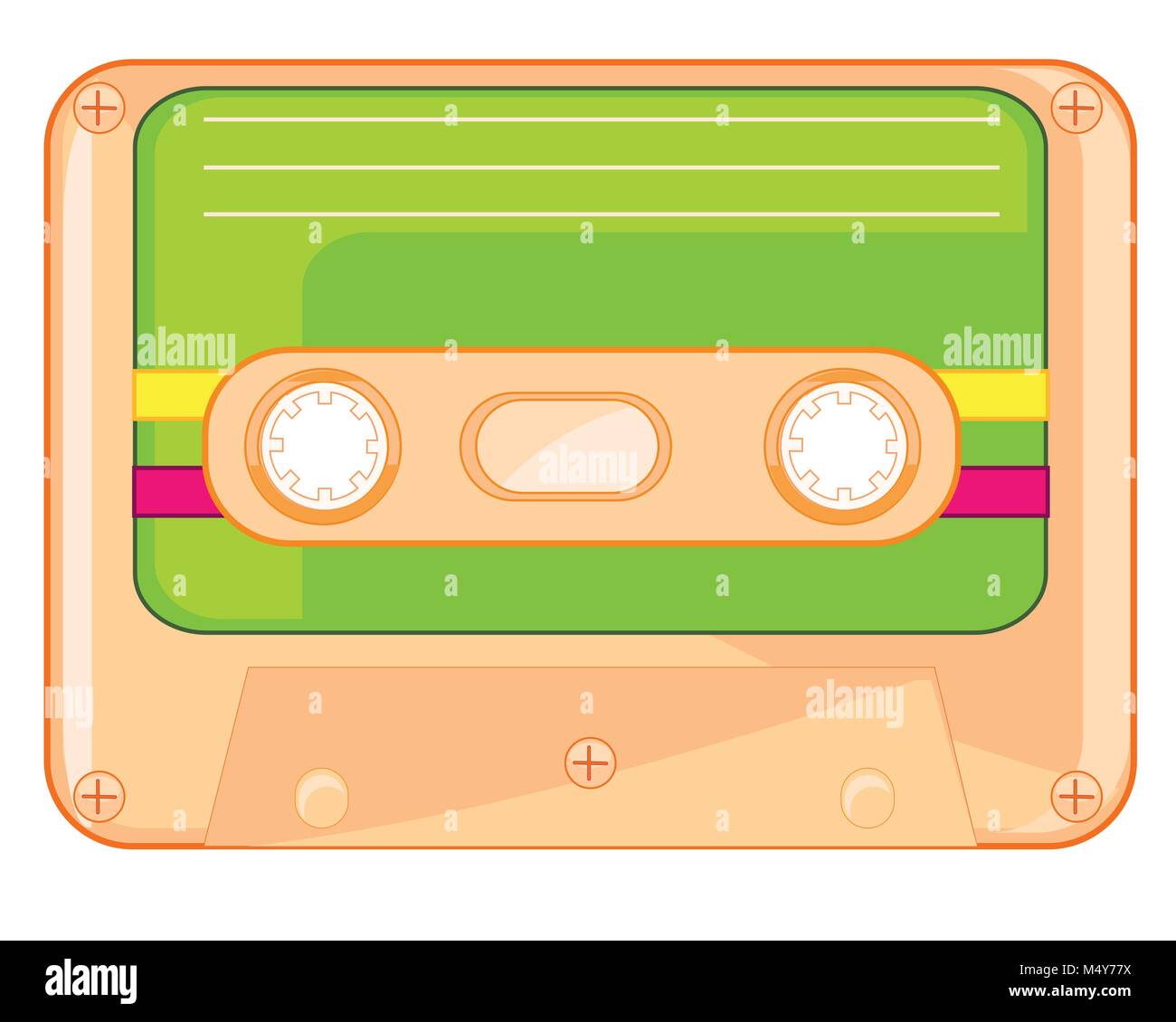 Cassetta per registratore Illustrazione Vettoriale
