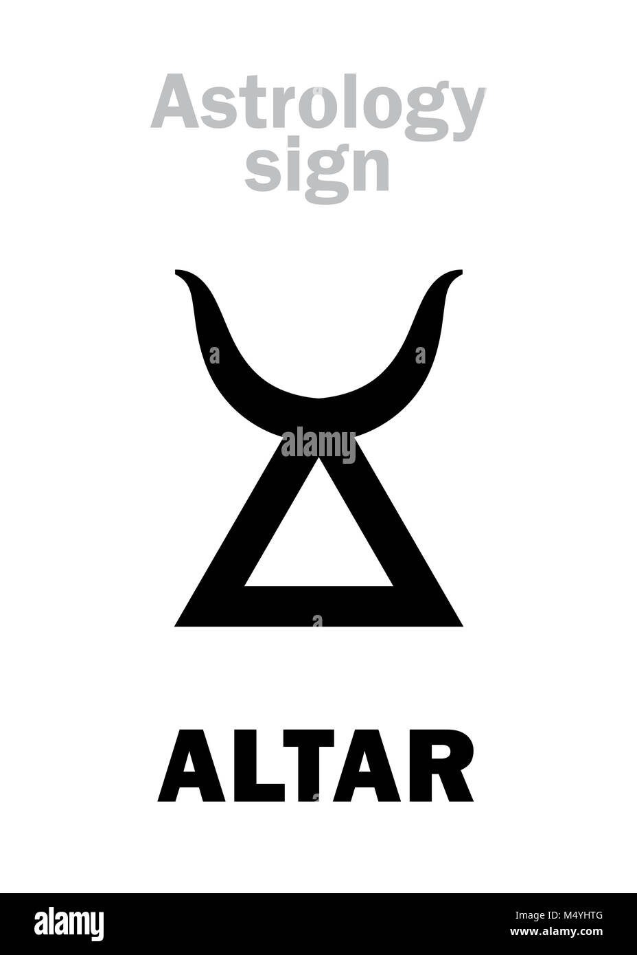 Astrologia: altare Foto Stock