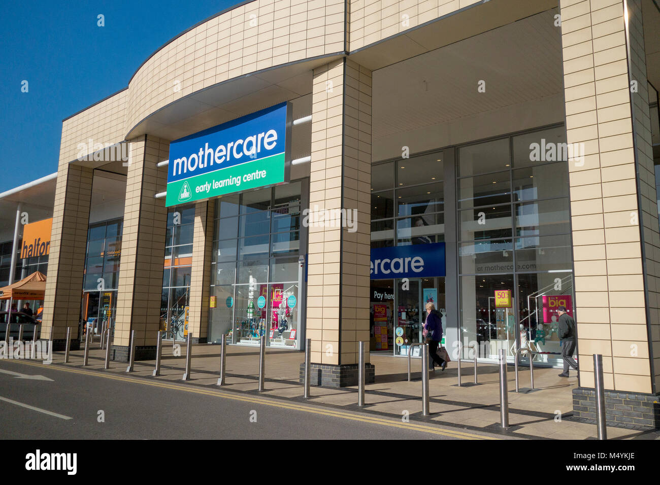 I Mothercare Early Learning Centre, Solent Retail Park, Havant, Hampshire, Regno Unito Foto Stock