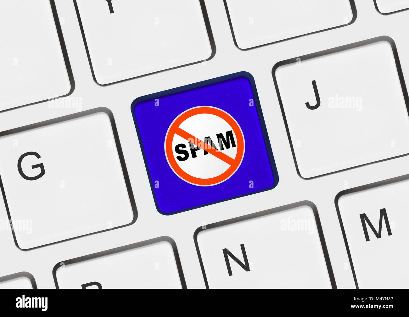 Tastiera per computer con nessun tasto di SPAM Foto Stock