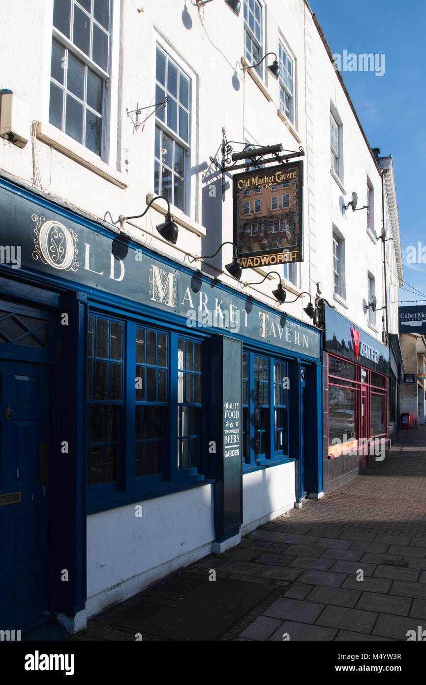 Il Mercato Vecchio, BRISTOL: il mercato vecchio pub Taverna Foto Stock