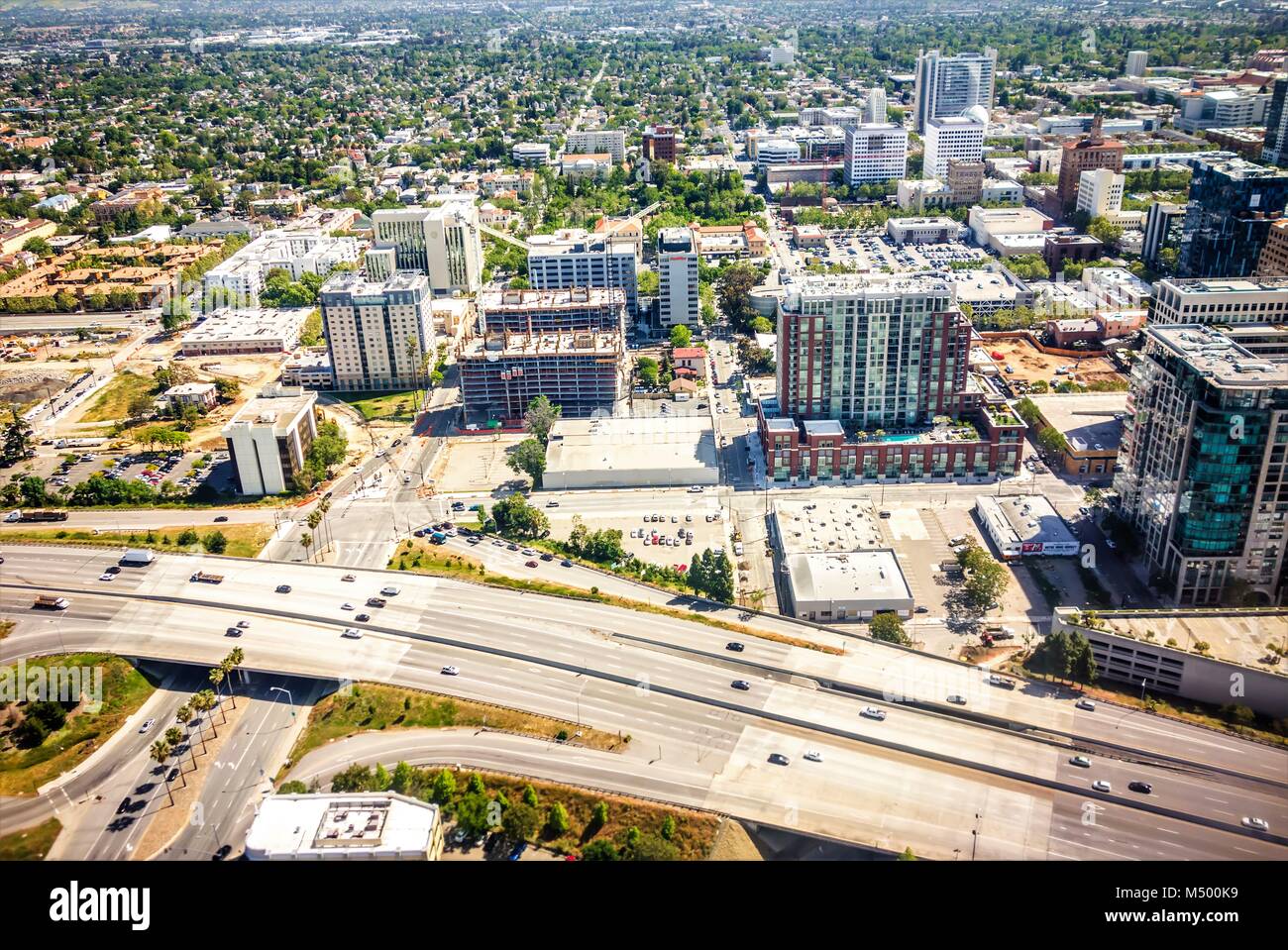 Volare su san jose california Foto Stock