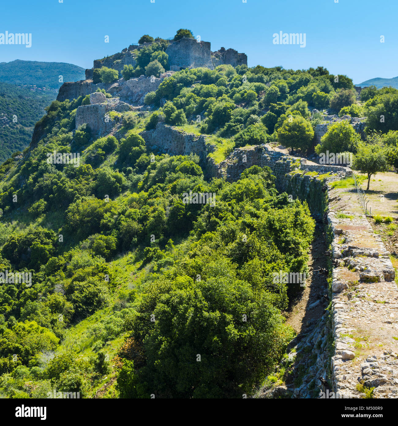 Fortezza di Nimrod in Israele Foto Stock