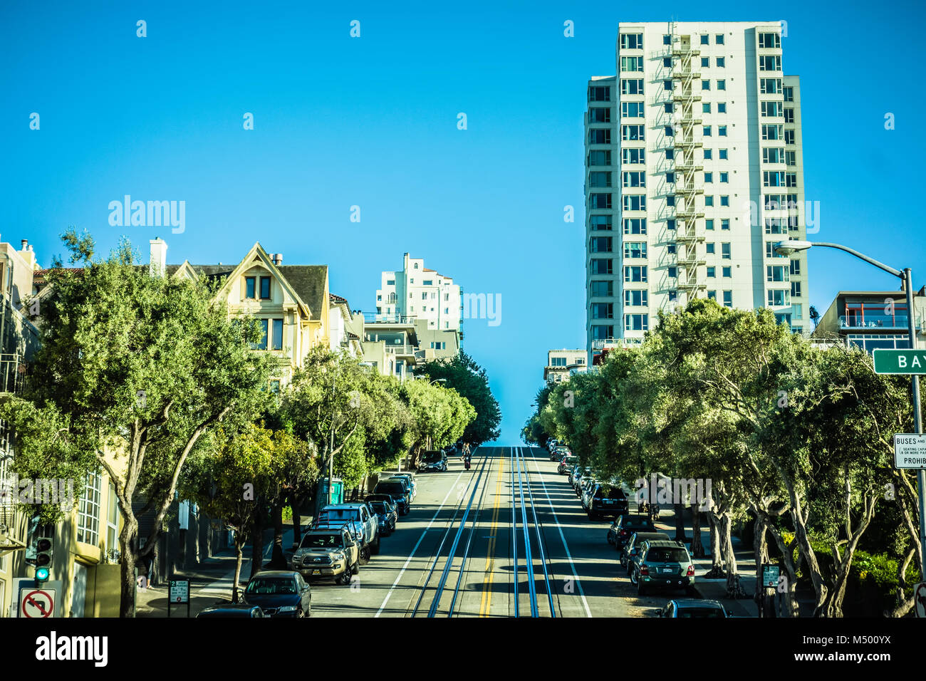 Street View e scene intorno a San Francisco in California Foto Stock