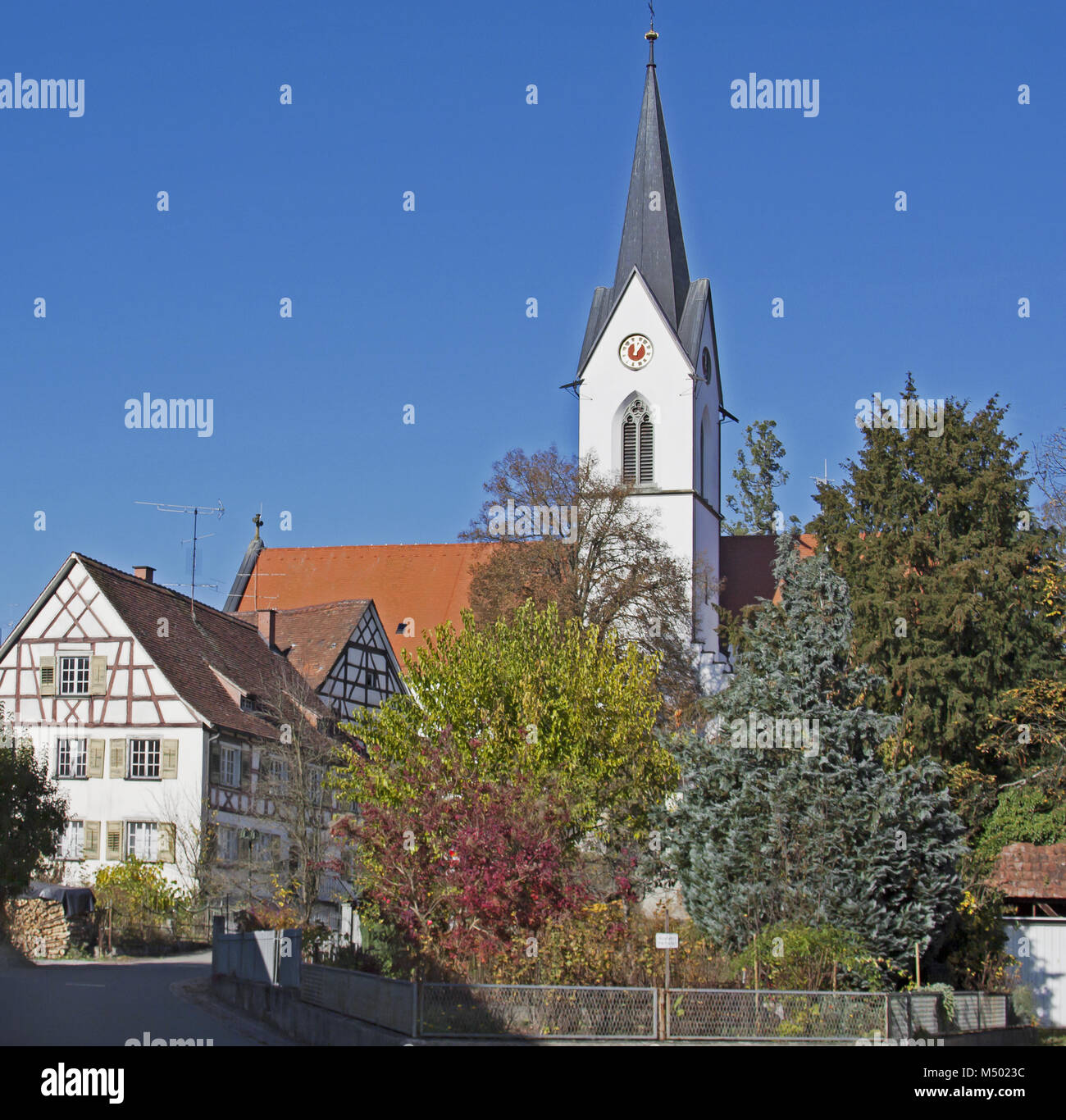 Steißlingen St. Chiesa Remigius, Baden-Württemberg Foto Stock