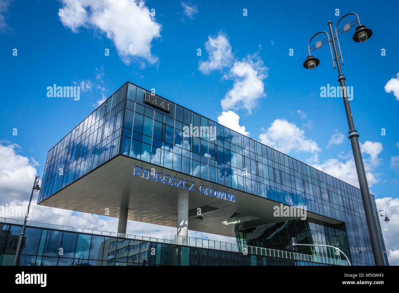 Bydgoszcz Glowna stazione ferroviaria edificio Foto Stock