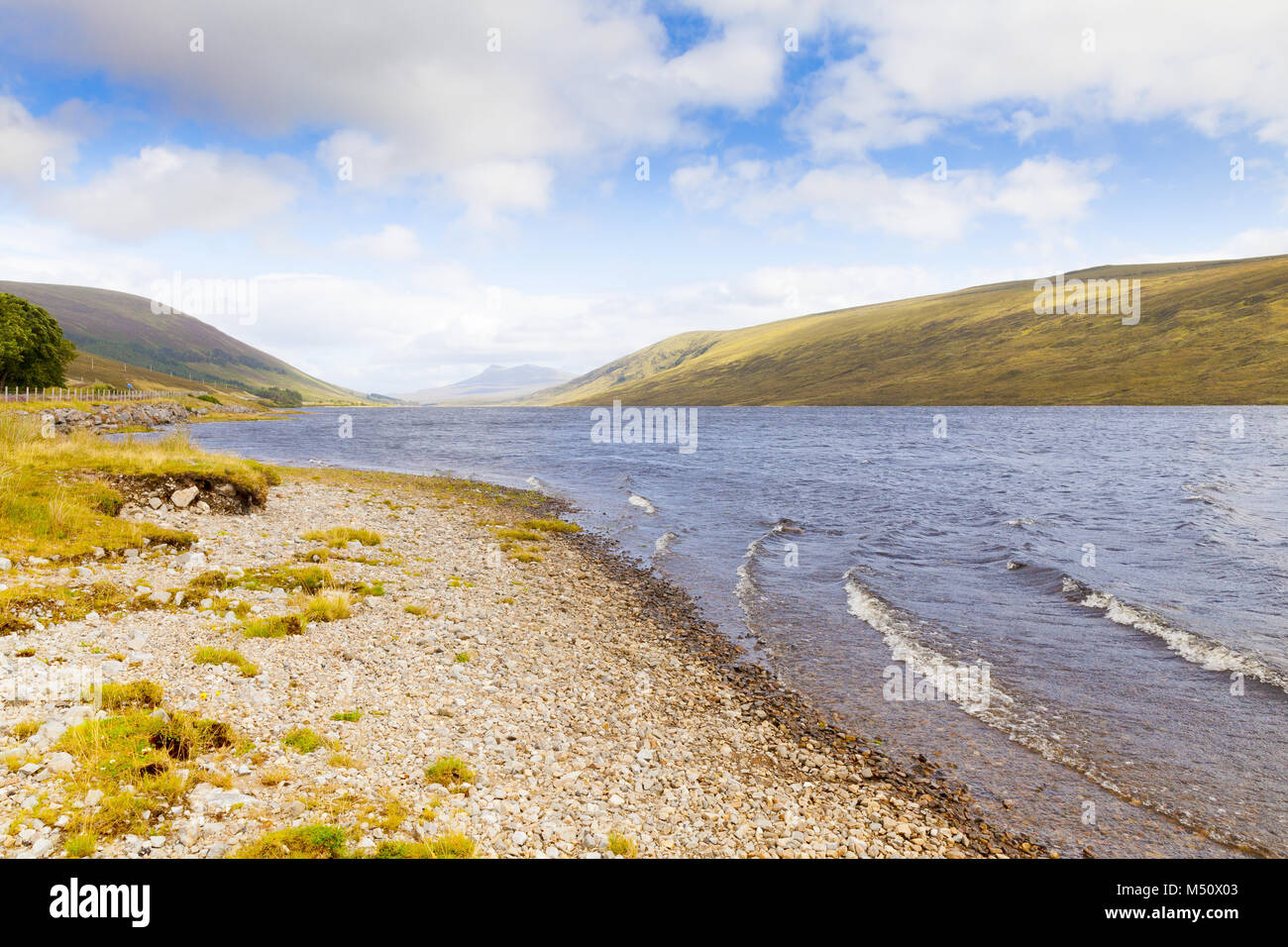 Vista del fiordo nel nord della Scozia Foto Stock