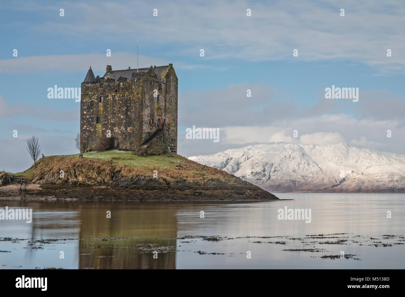 Castle Stalker, Highlands, Scotland, Regno Unito Foto Stock