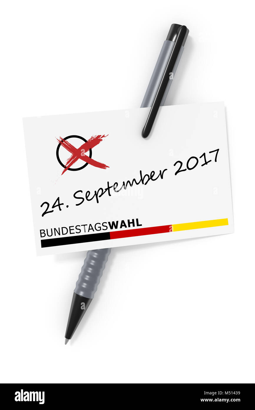 Bundestagswahl 24. Settembre 2017 Foto Stock