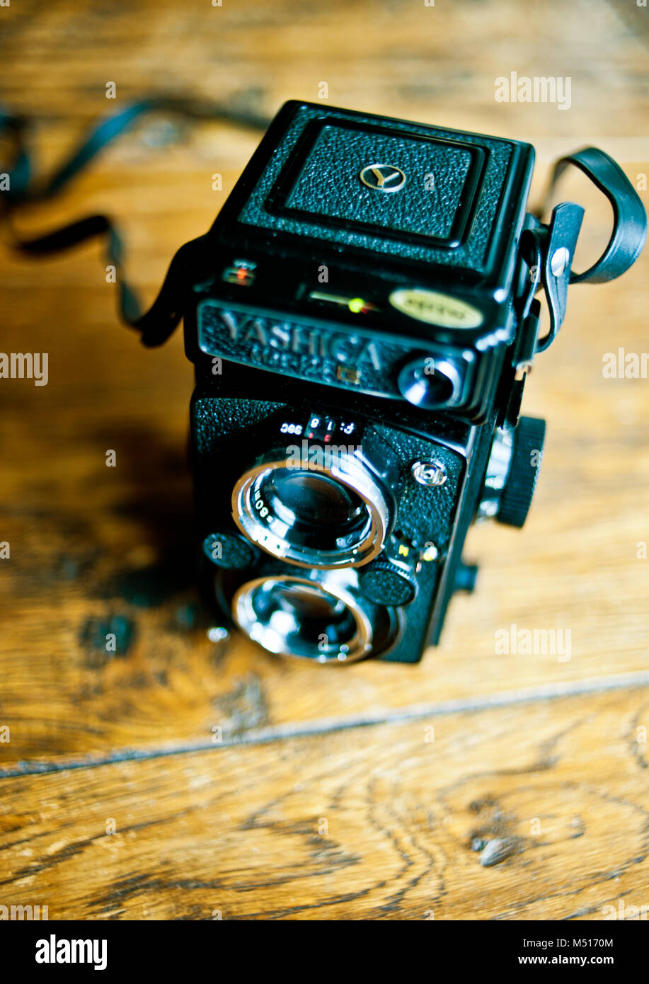 Fotocamera a pellicola Rullo 120 Yashicamat 124G Fotocamera Foto Stock
