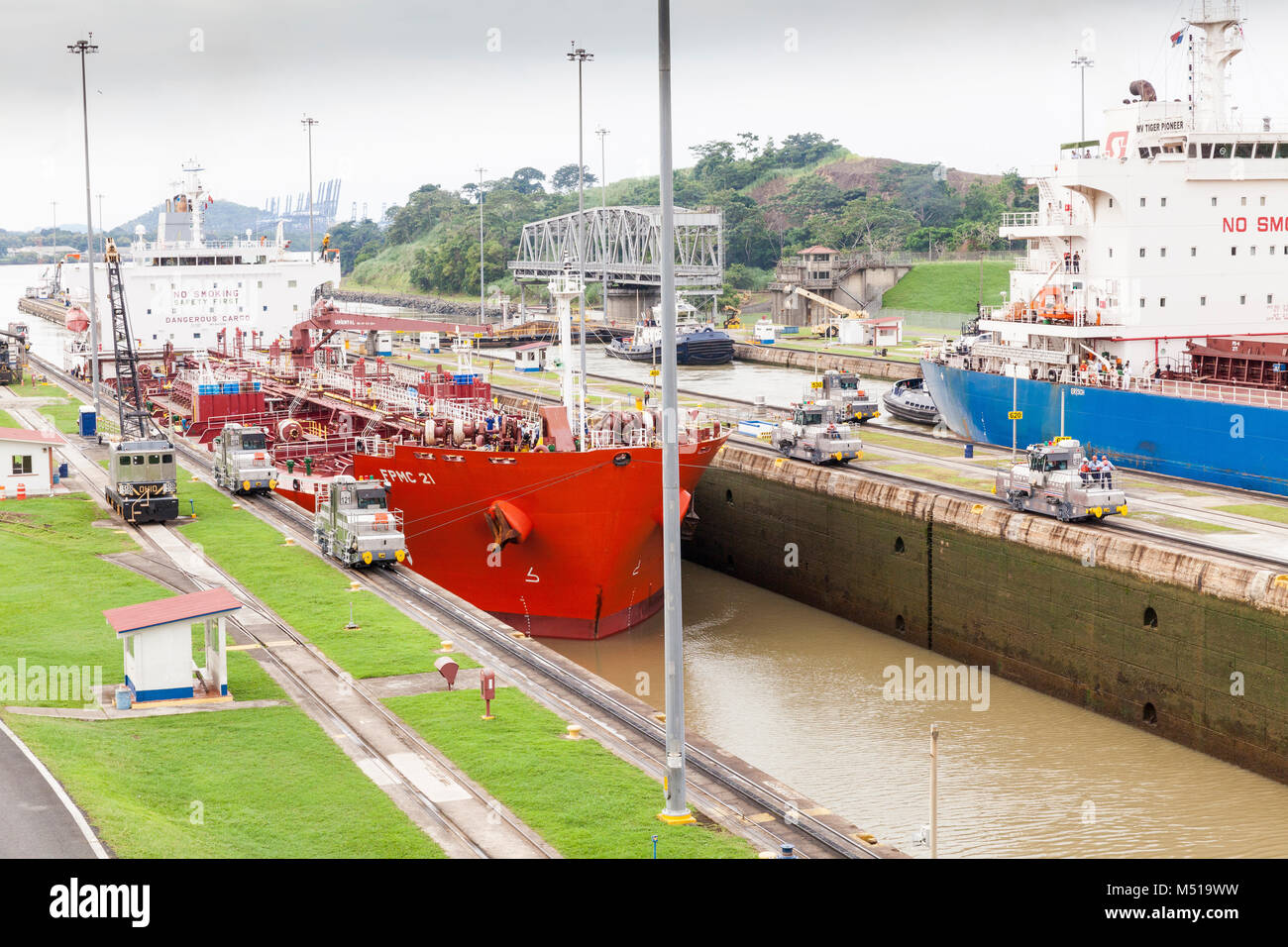 Canale di Panama Foto Stock