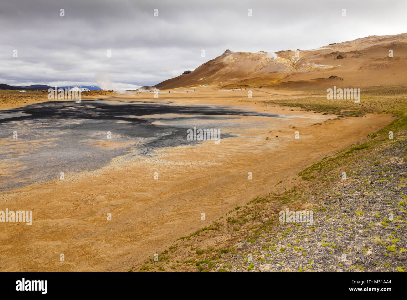 Krafla area vulcanica Islanda Foto Stock