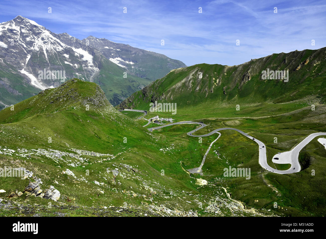 Grossglockner Strada alpina; Alpi; Austria; Europa; Foto Stock