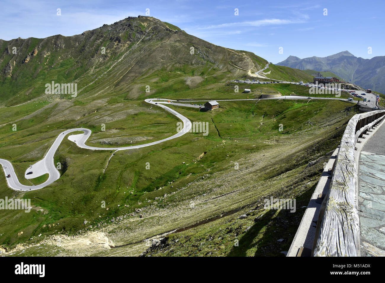 Grossglockner Strada alpina; Alpi; Austria; Europa; Foto Stock