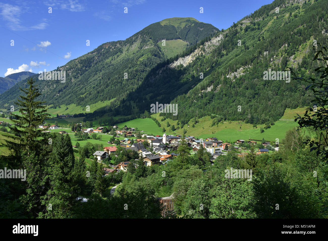 Fusch; Alpi; Großglockner alta strada alpina Foto Stock