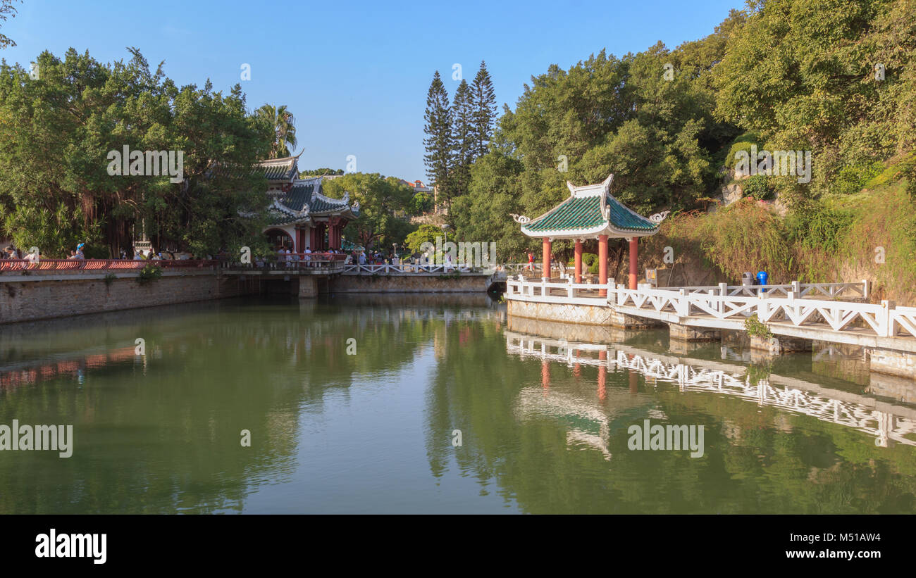 Shu Zhuang Park a Isola di Gulangyu Foto Stock