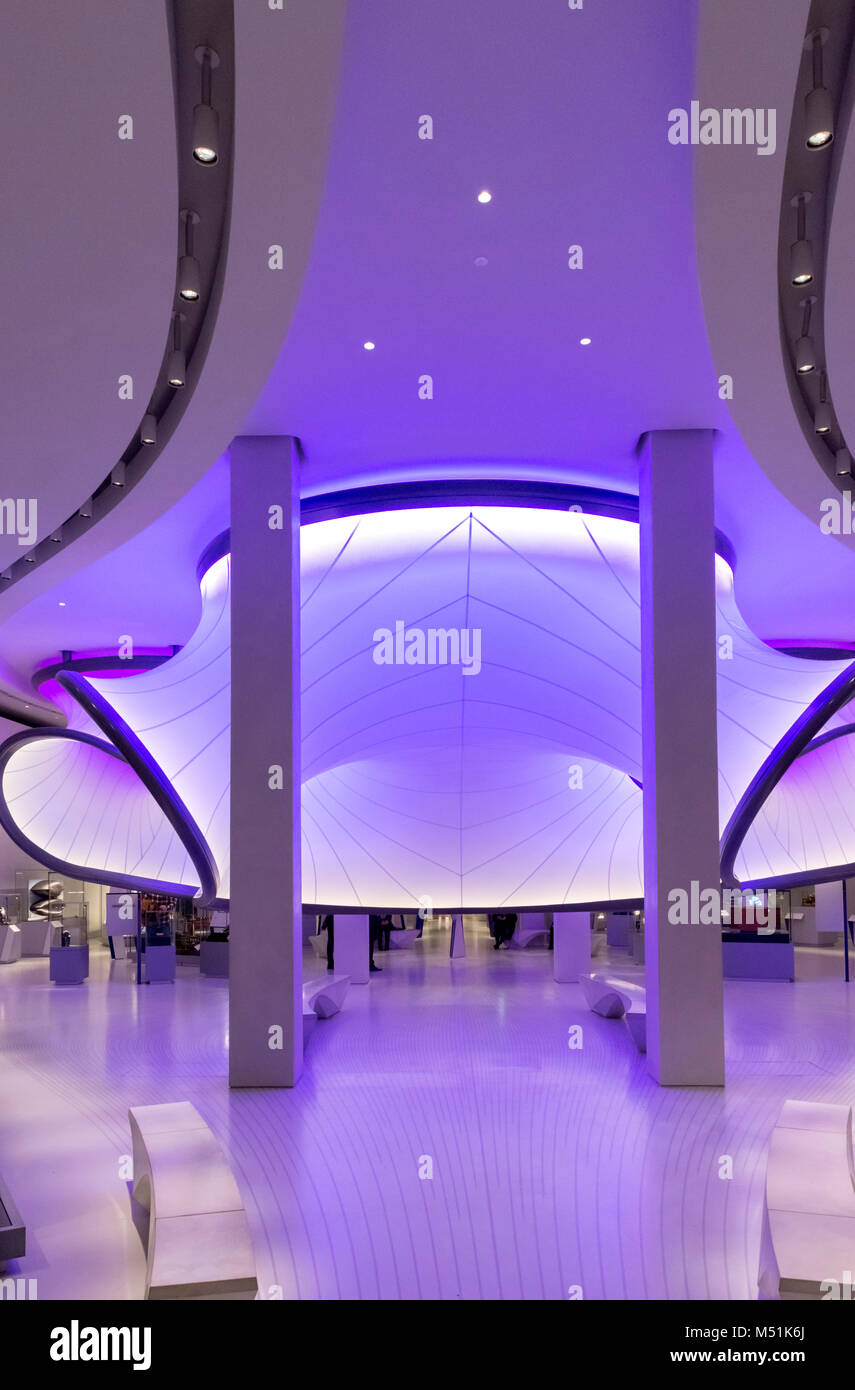 Il Winton Gallery (Matematica), progettato da Zaha Hadid, il Science Museum di Londra, Inghilterra, Regno Unito Foto Stock