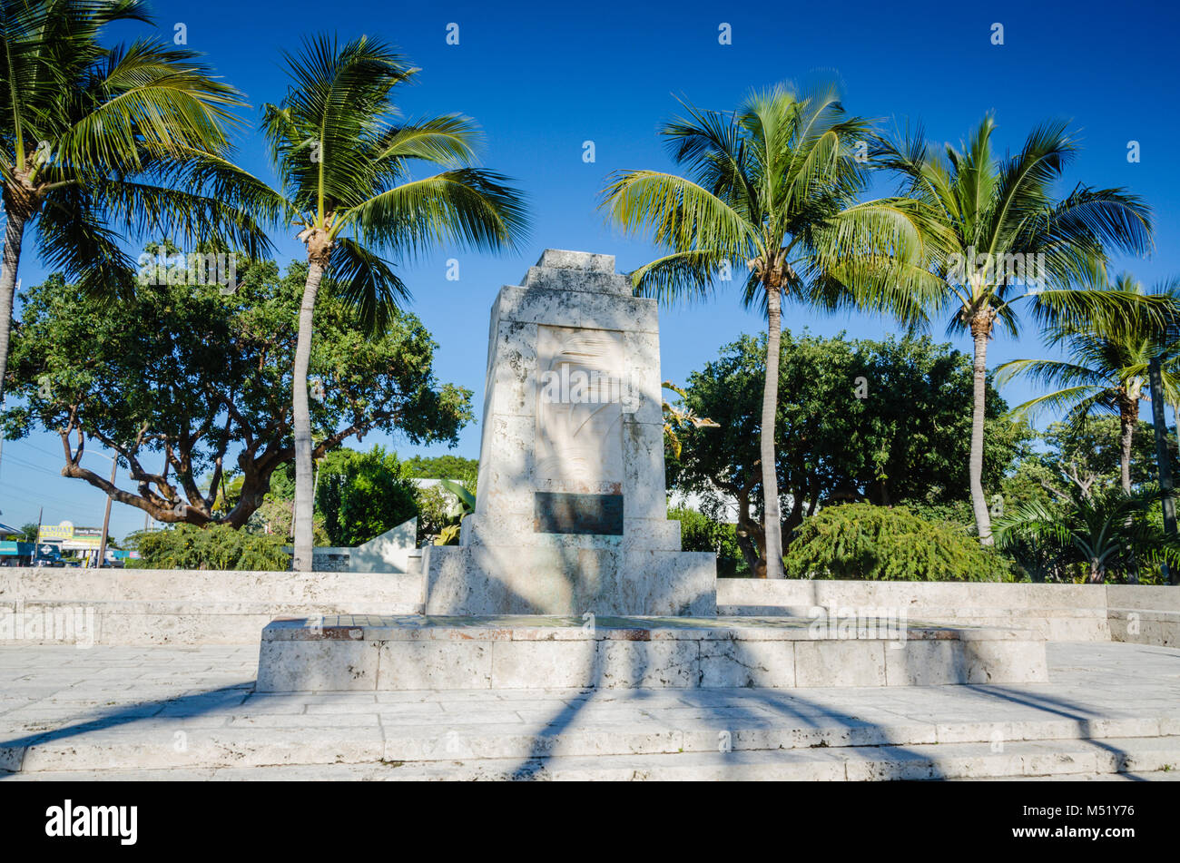 Il Florida Keys Memorial, conosciuto localmente come "uragano monumento," è stato costruito per onorare le centinaia di americani che sono morti nel 1935 l'uragano. Foto Stock