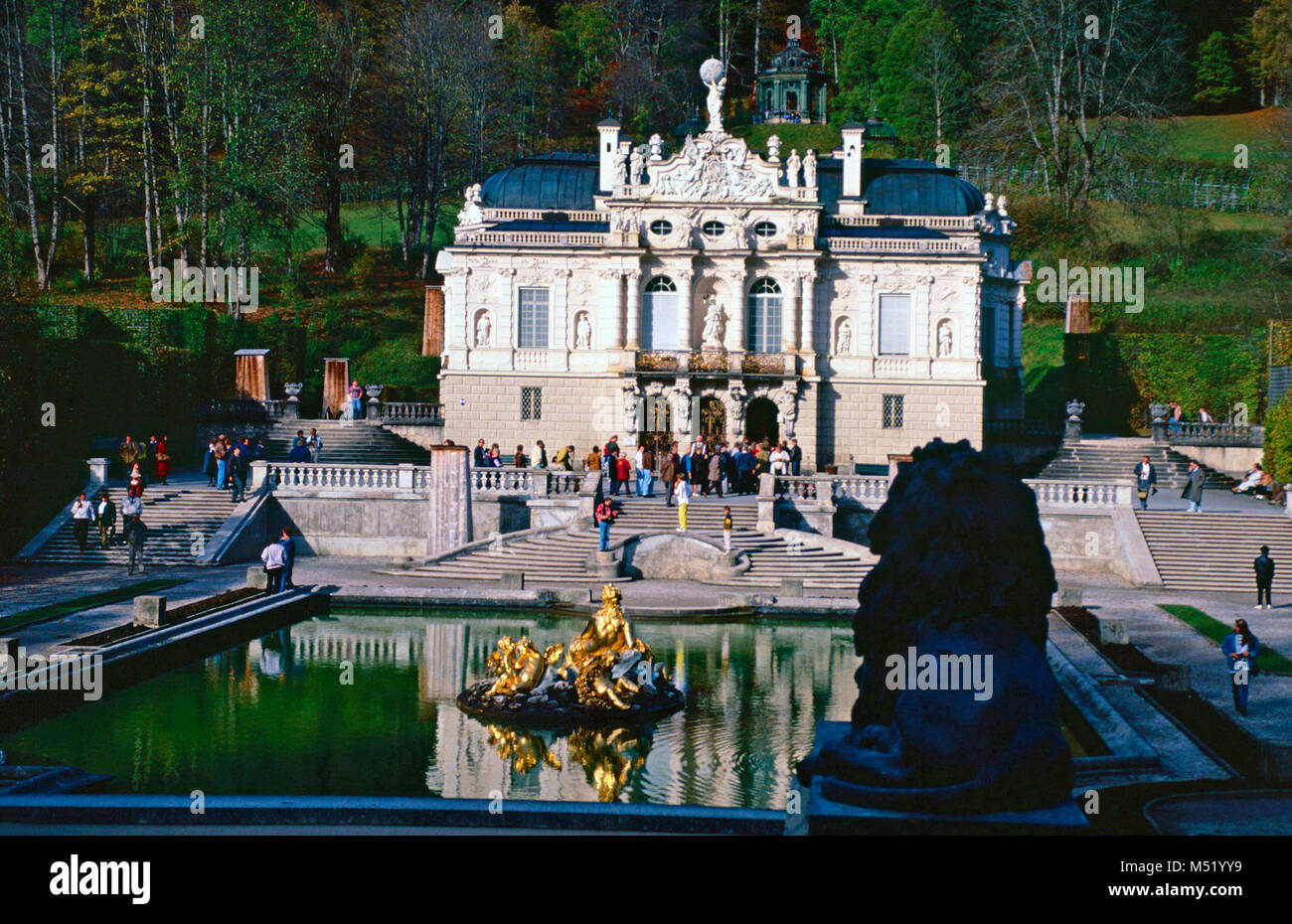 Schloss Linderhof,Baviera,Germania Foto Stock