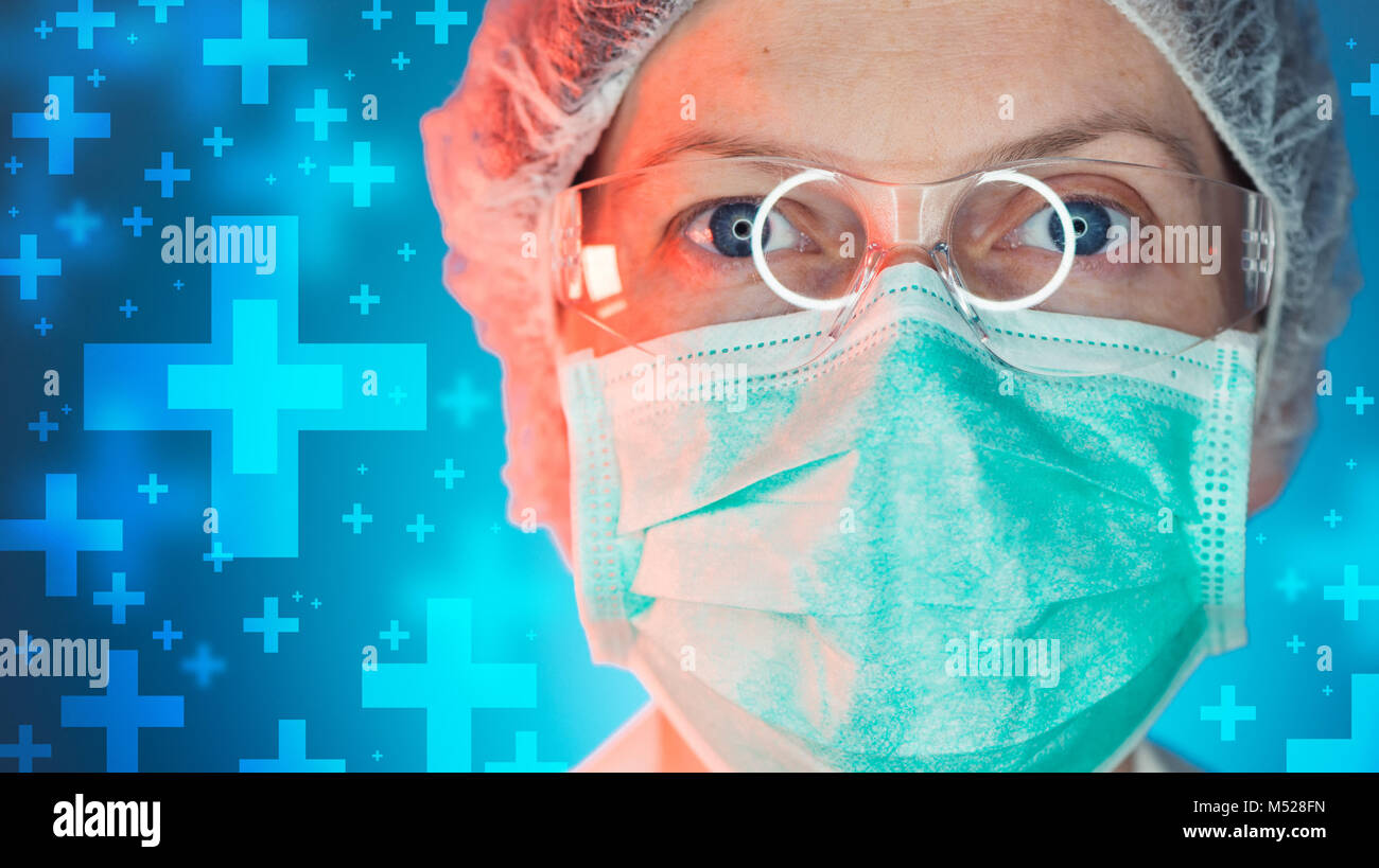 Medicina di emergenza specialista che lavora in ambulatorio medico ospedale, ritratto di donna professionista del healthcare Foto Stock