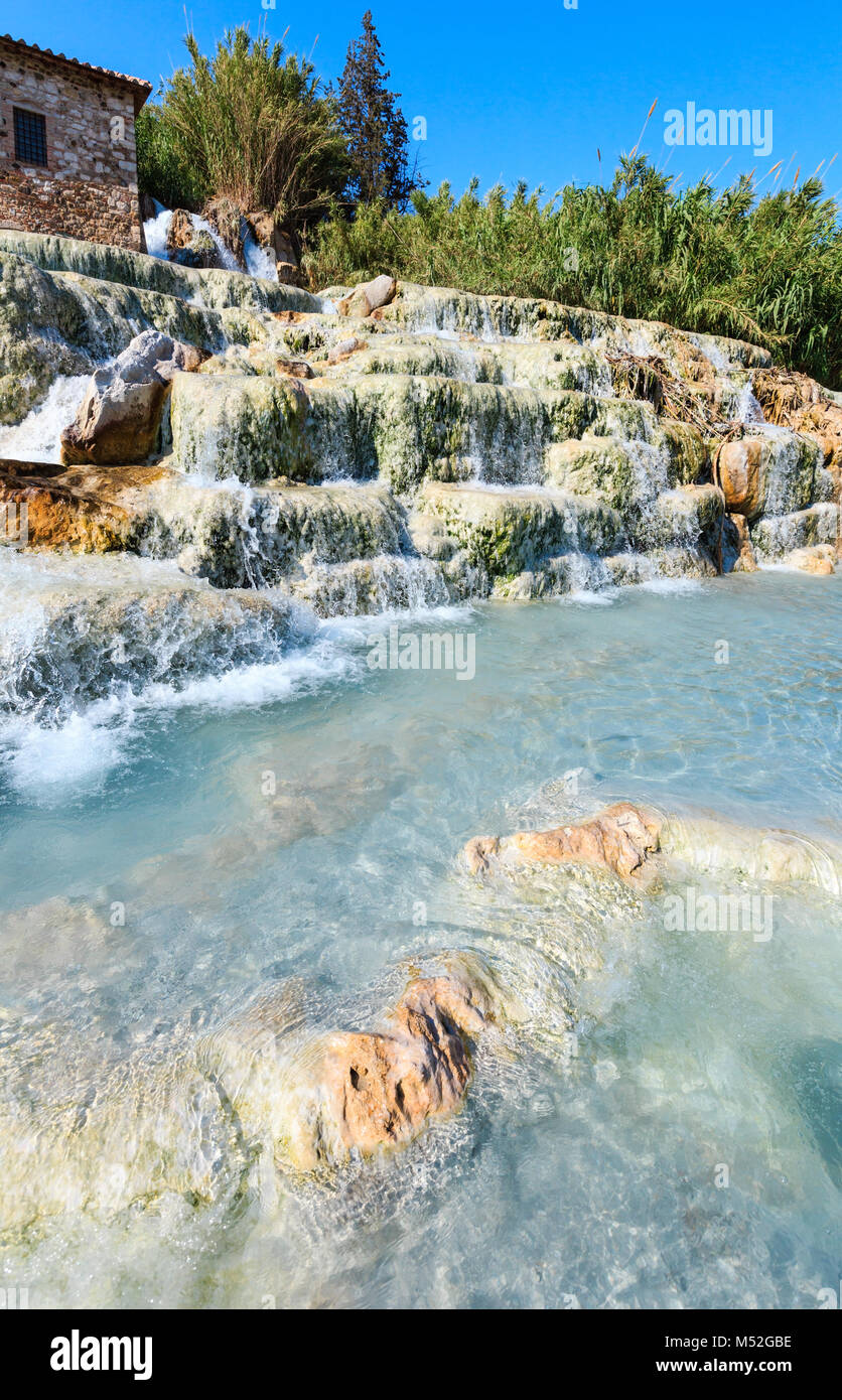 Natural spa Terme di Saturnia, Italia Foto Stock