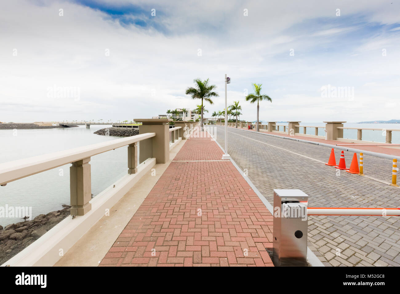 Punta paitilla Panama city pier Foto Stock