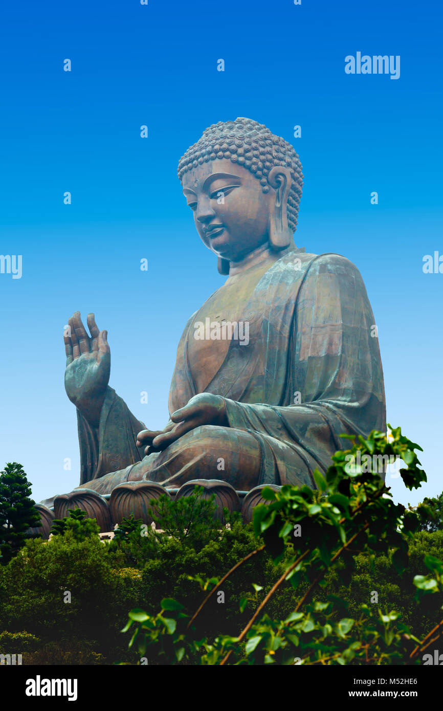 Tian Tan Buddha Lantau Island Hong Kong Foto Stock