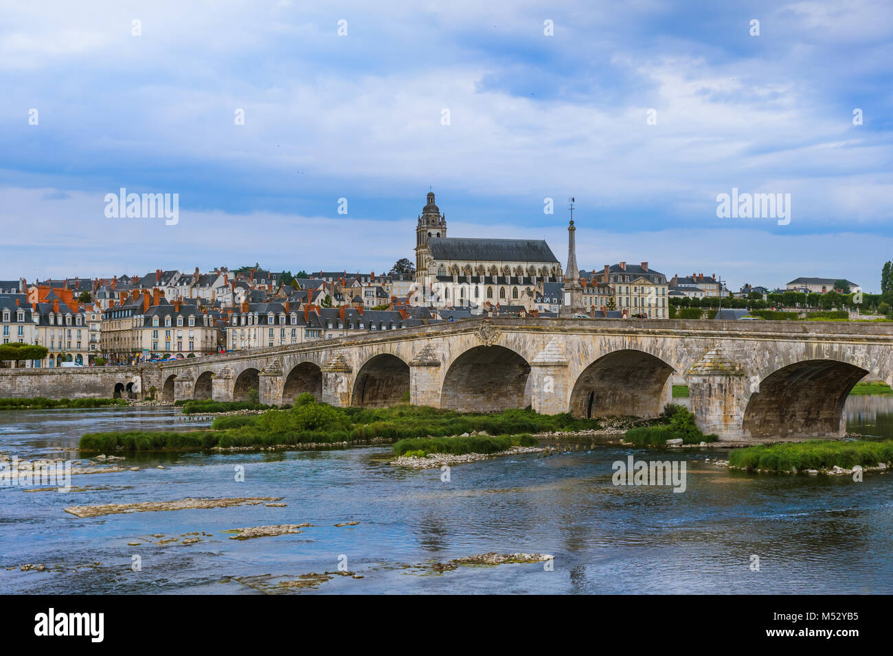 Il castello di Blois nella Valle della Loira - Francia Foto Stock