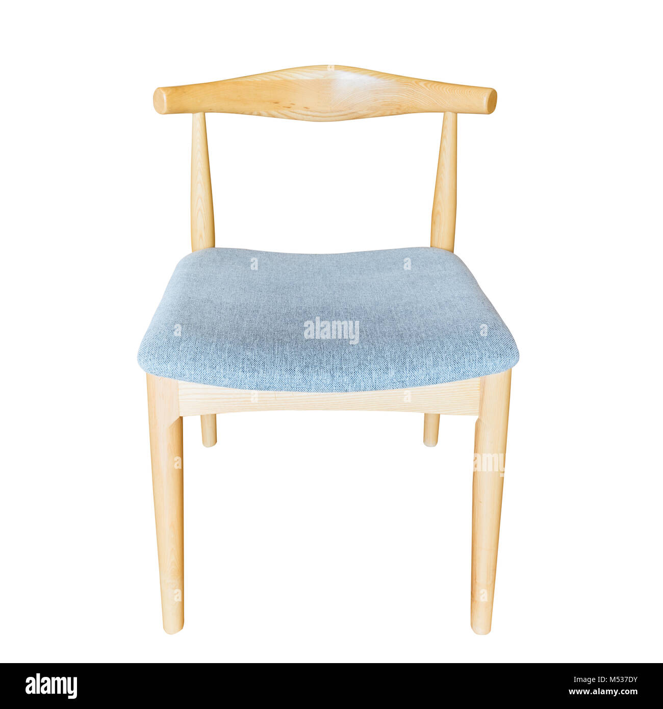 Moderna sedia in legno isolato Foto Stock
