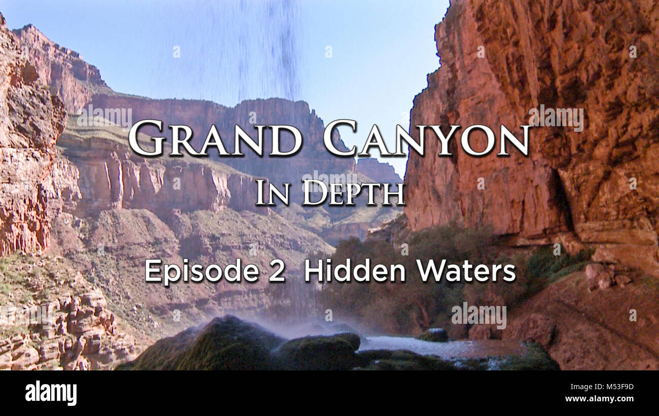 Acque nascoste - Grand Canyon in profondità la serie di video in Episode 2 acque nascoste, viaggi con il Parco Nazionale del Grand Canyon in idrologia, Cynthia Valle, museo di Northern Arizona ecologista, il dottor Larry Stevens e University of New Mexico Geochemist, Dott.ssa Laura J. Crossey per esplorare le molle nascosto nel profondo del Grand Canyon. L'acqua è fondamentale per la vita e ancora più vitale durante questo periodo di siccità. Prendetevi un momento e scoprire come preziosa acqua è al Grand Canyon. - Ryan Christensen, regista e produttore della serie. Ecosistemi del Grand Canyon la trafila e molle rappresentano alcuni dei più complicato, div Foto Stock
