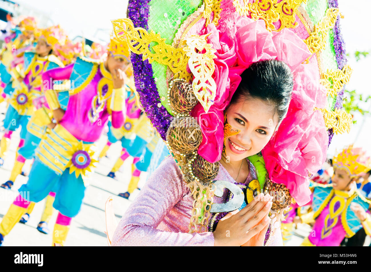 Festival Pintaflores, San Carlos, Negros Occidental, Filippine Foto Stock