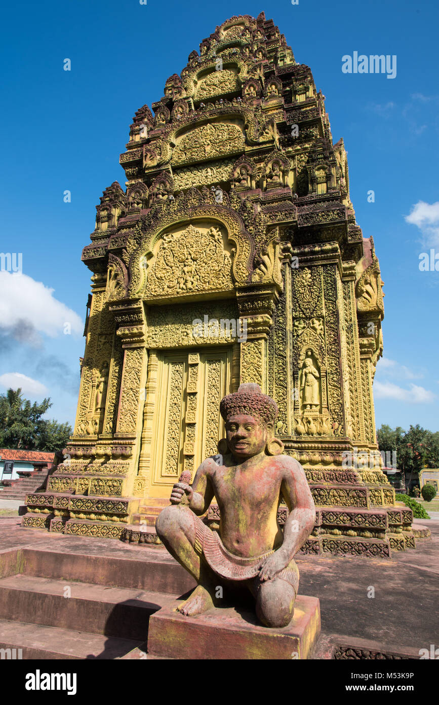 Tranquillo santuario per i soldati della Cambogia liberazione Foto Stock