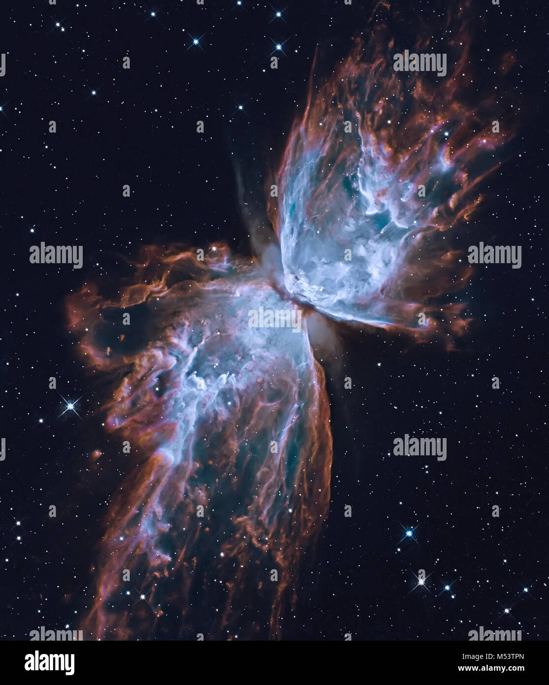 La farfalla nebulosa. Gli elementi di questa immagine fornita dalla NASA. Ritoccato immagine. Foto Stock