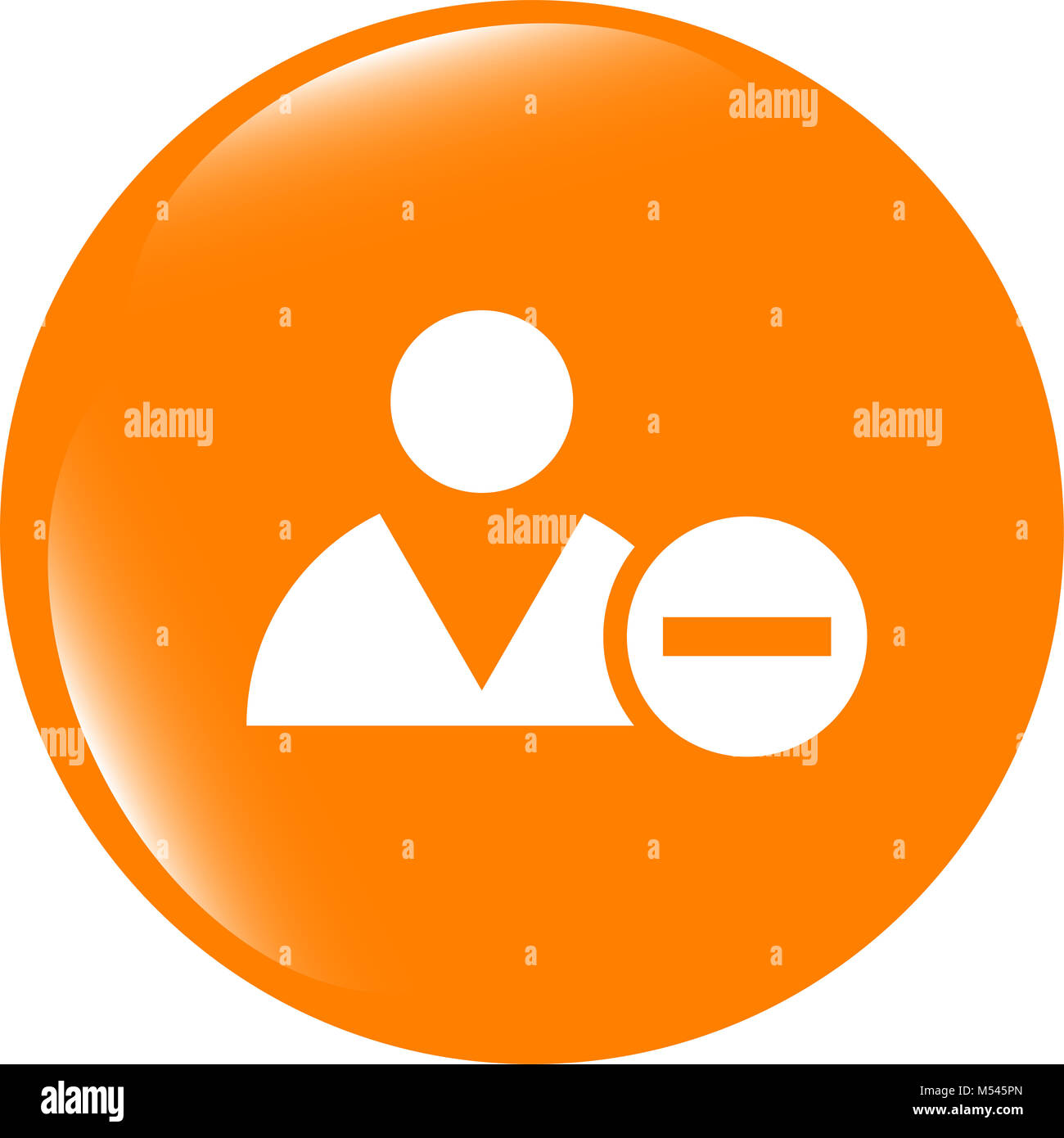 Aggiungi amico pulsante (icona) su sfondo bianco Foto Stock